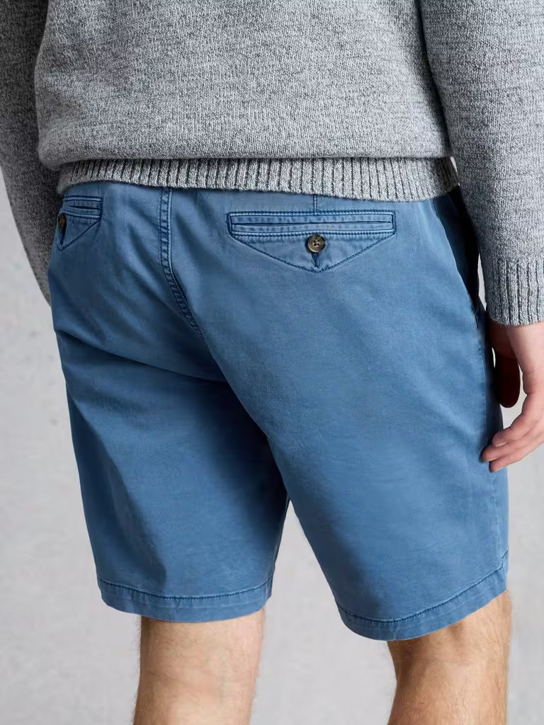 White Stuff Sutton Chino Short Organic Indigo Blue