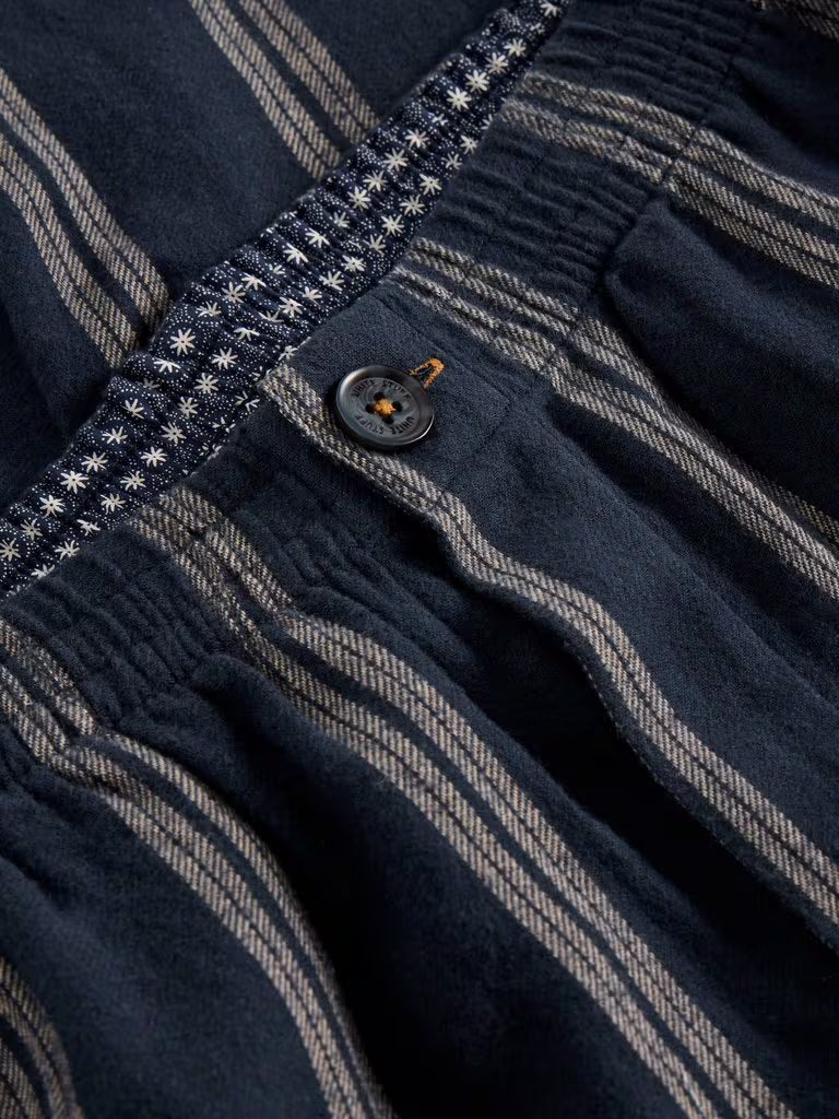 White Stuff Flannel Moorland PJ Trousers Navy