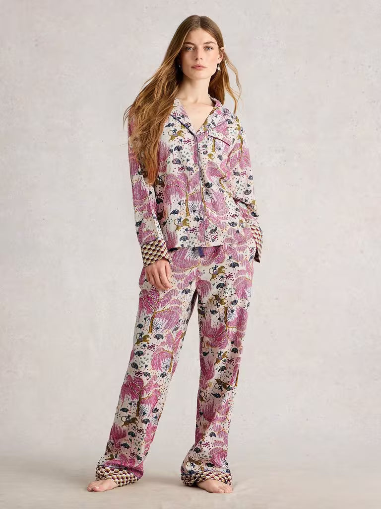 White Stuff Organic Nina PJ Bottom Natural
