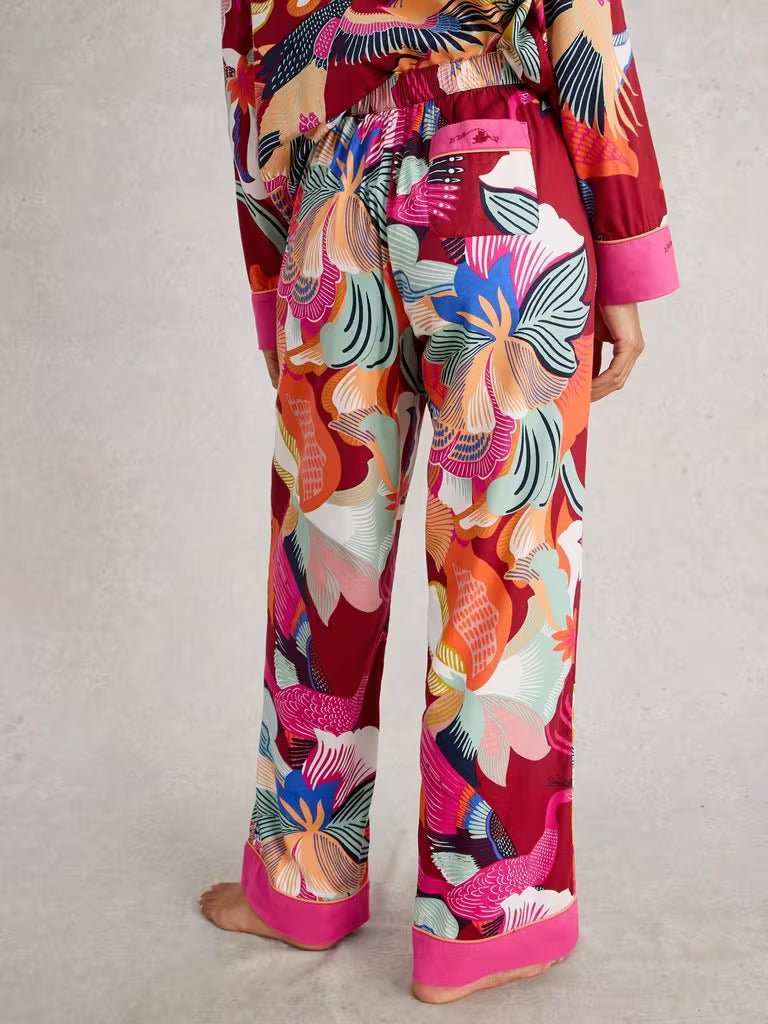 White Stuff Organic Nina PJ Bottom Red