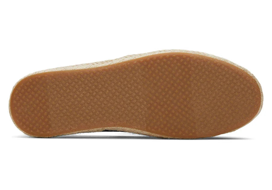 TOMS Alpargata Global Jaquard Rope Espadrille Navy - Size: 36.5EU/4UK