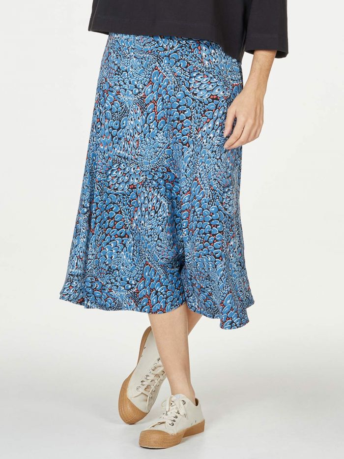 Thought Saraband Printed Tencel™ Bamboo Flared A-Line Skirt