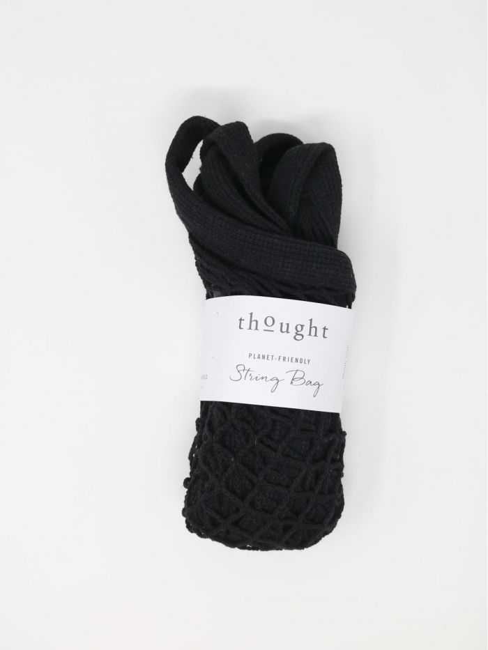 Thought Organic Cotton String Bag Black