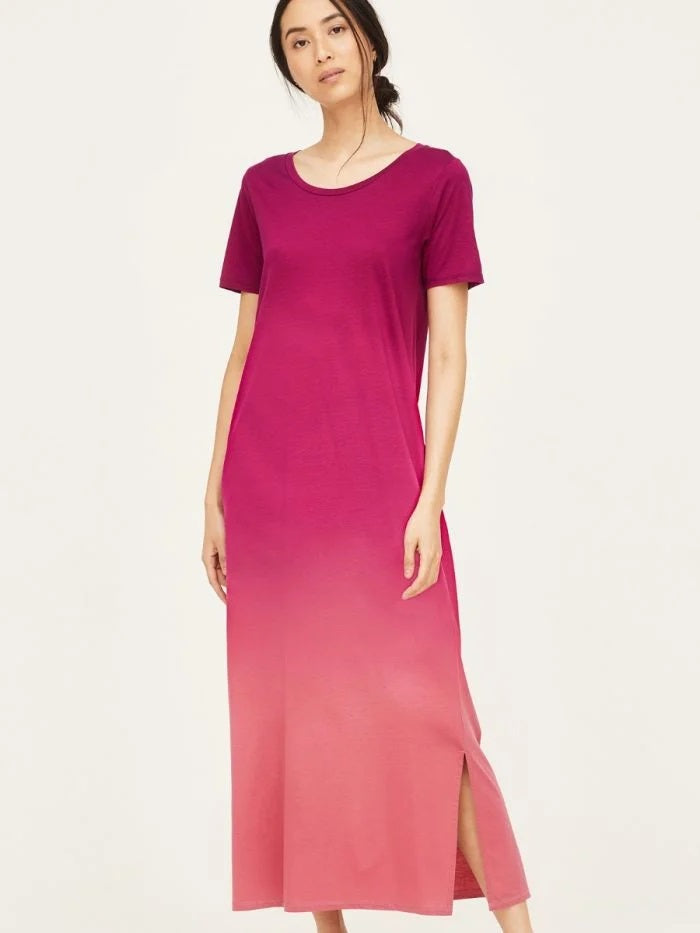 Thought Maxi Dress Eliana Dip Dye Berry Pink Thought Women's Maxi Dress Eliana Dip Dye Berry Pink Thought Maxi Dress