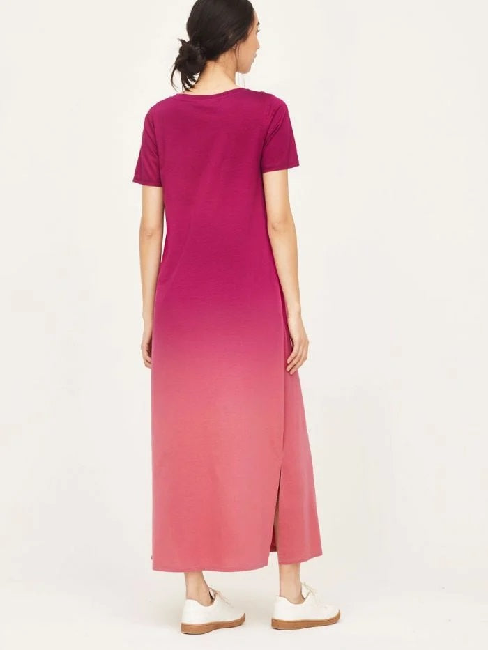 Thought Eliana Dip Dye Maxi Dress Berry Pink