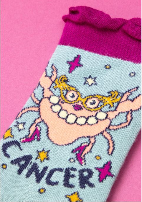 Powder Cancer Zodiac Ankle Socks