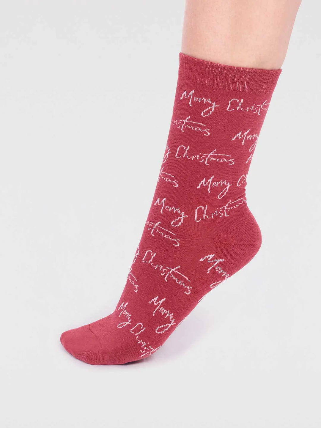 Thought Carole Women's GOTS Organic Cotton Christmas Sock Box