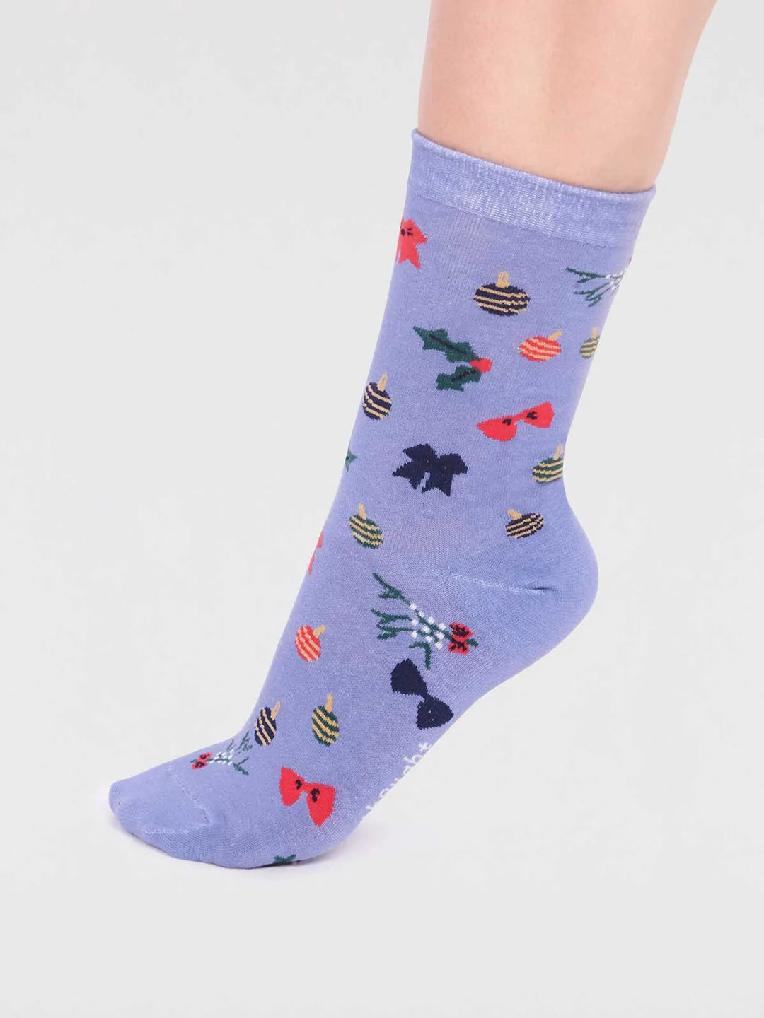 Thought Carole Women's GOTS Organic Cotton Christmas Sock Box