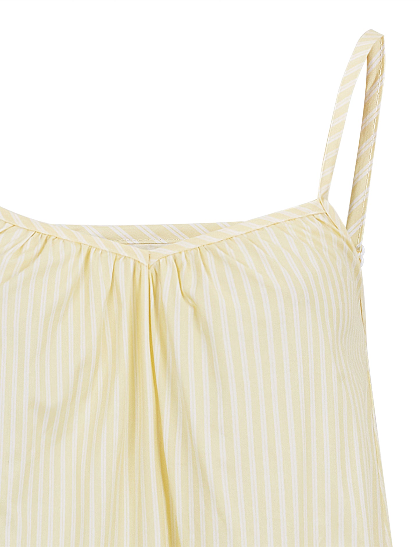 Esmé Studios Ginny Maxi Oversize Strap Dress Almond Oil Stripe