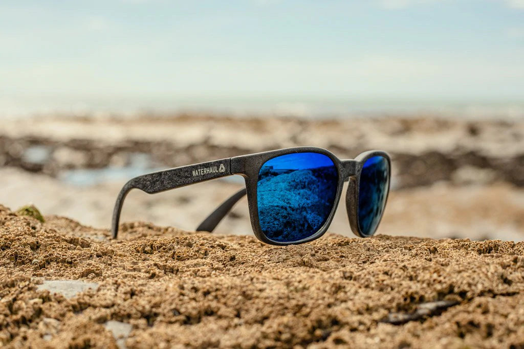 Cheap blue top mirrored sunglasses
