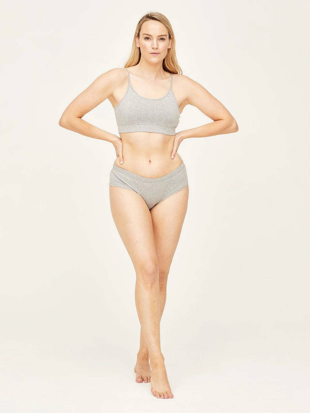 Thought GOTS Organic Cotton Jersey Bikini Brief Grey Marle