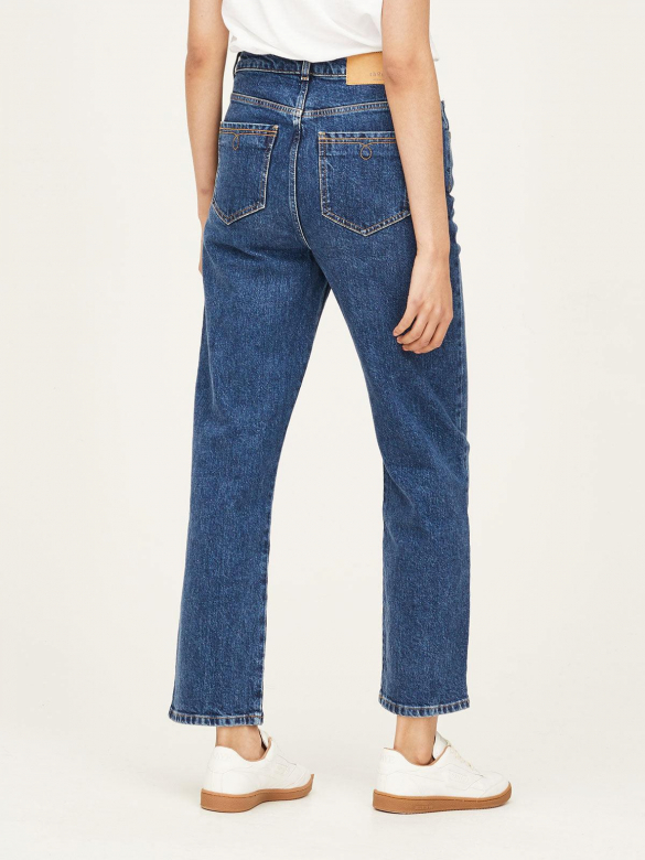 Thought GOTS Straight Jeans Mid Blue Wash