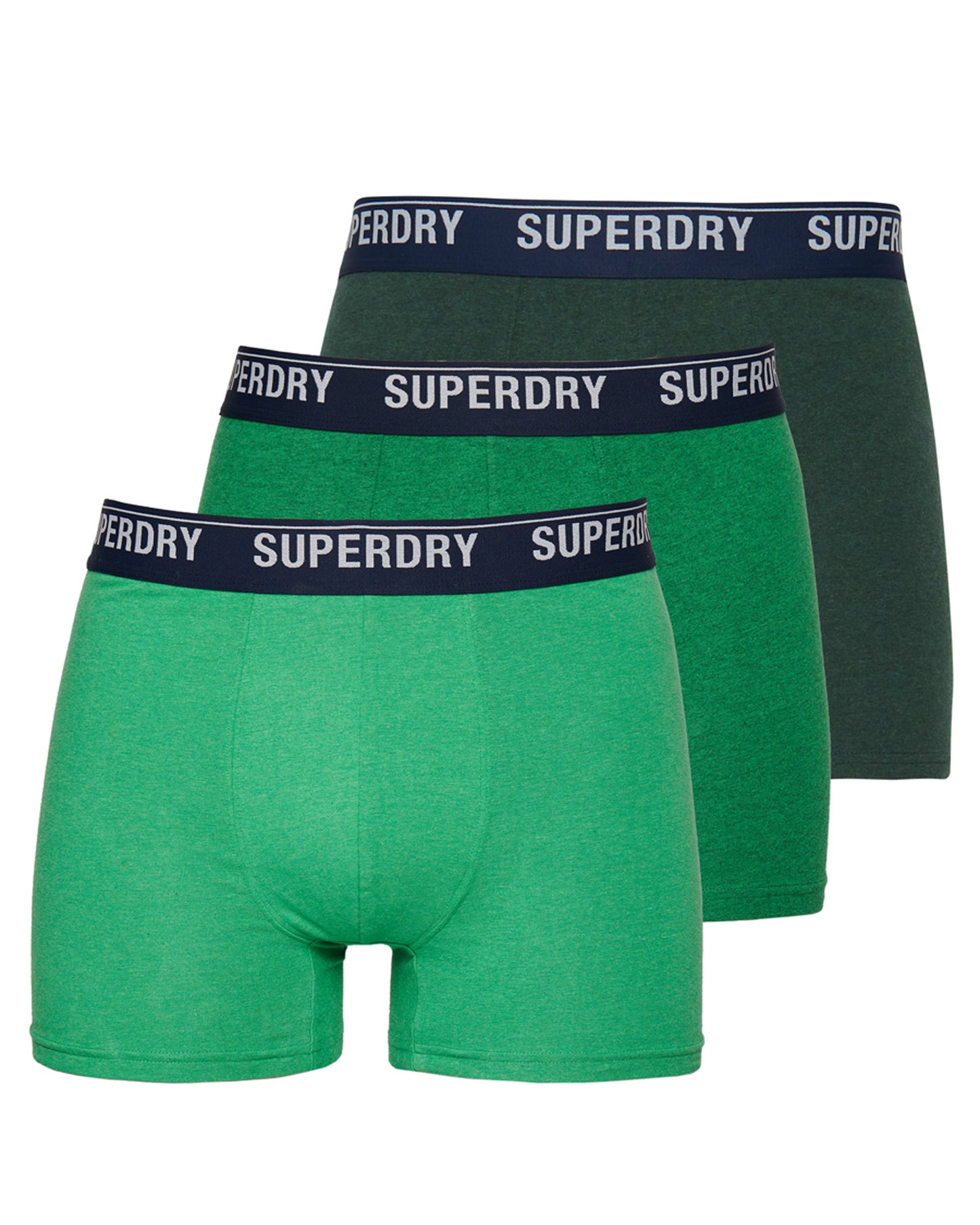 Superdry Organic Cotton Classic Boxer Triple Pack Enamel/Oregon/Bright Green