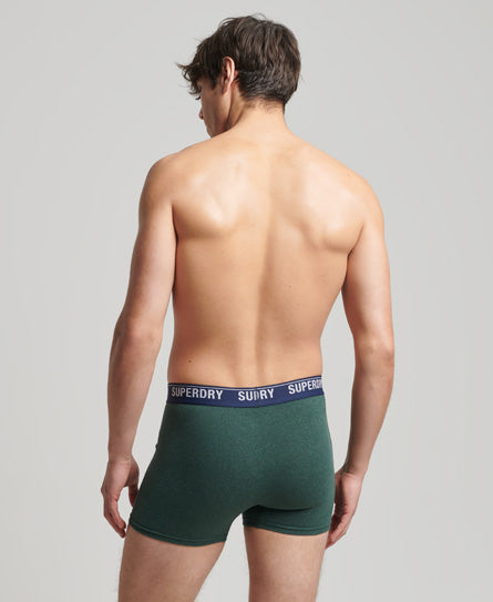 Superdry Organic Cotton Classic Boxer Triple Pack Enamel/Oregon/Bright Green
