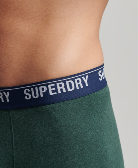 Superdry Organic Cotton Classic Boxer Triple Pack Enamel/Oregon/Bright Green