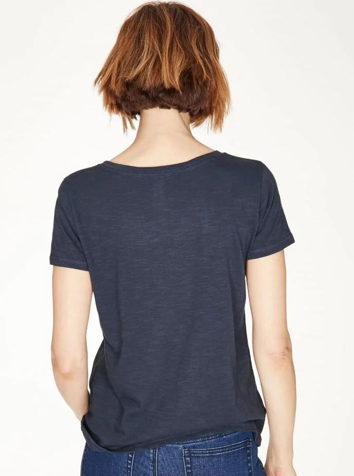 Thought Fairtrade Organic Cotton Organic Tee Navy - Size: 18