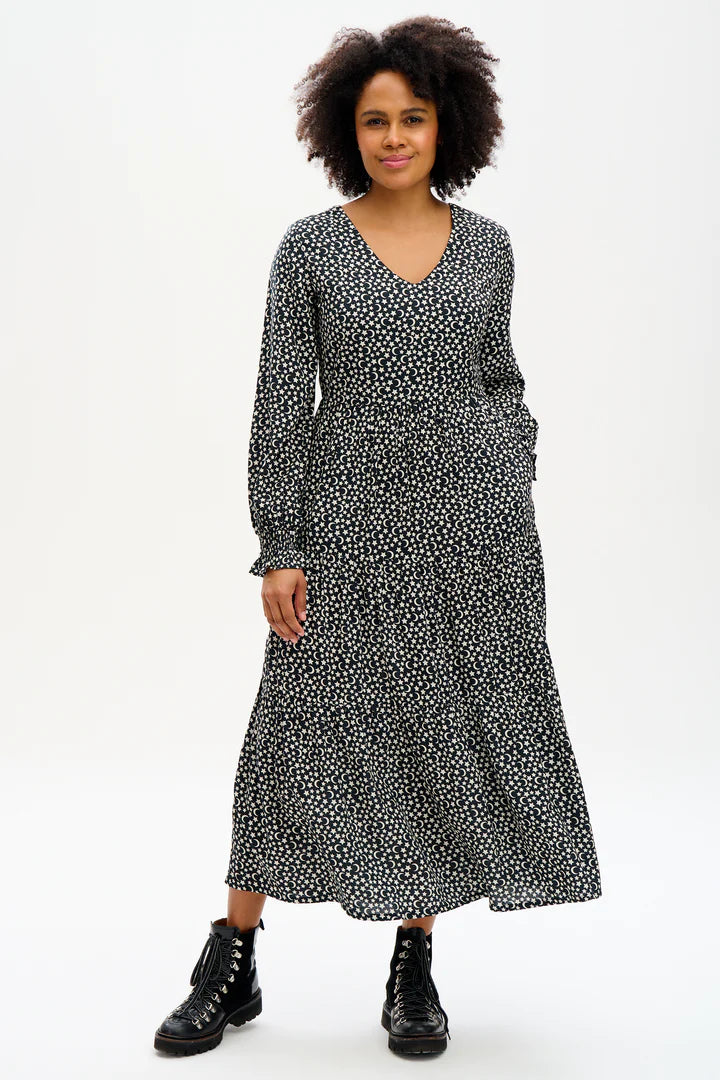 Sugarhill Brighton Zadie Women's Shirt Dress Black Celestial Nights. Sugarhill brighton Dress. Sugarhill brighton Shirt Dress. Sugarhill brighton zadie dress