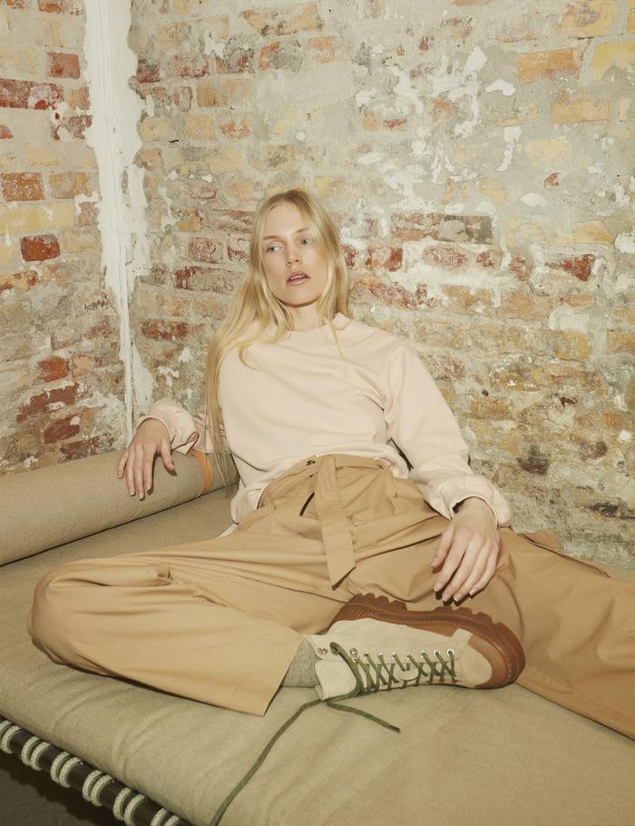 Esmé Studios Loose Trousers ESPrue Tannin