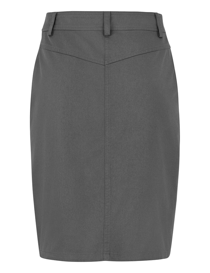 Esmé Studios ESErin Wrap Over Skirt Charcoal Grey
