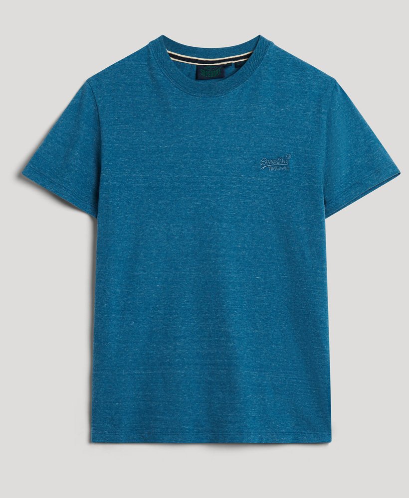 Superdry Organic Cotton Essential Logo T-Shirt Alaskan Blue Marl