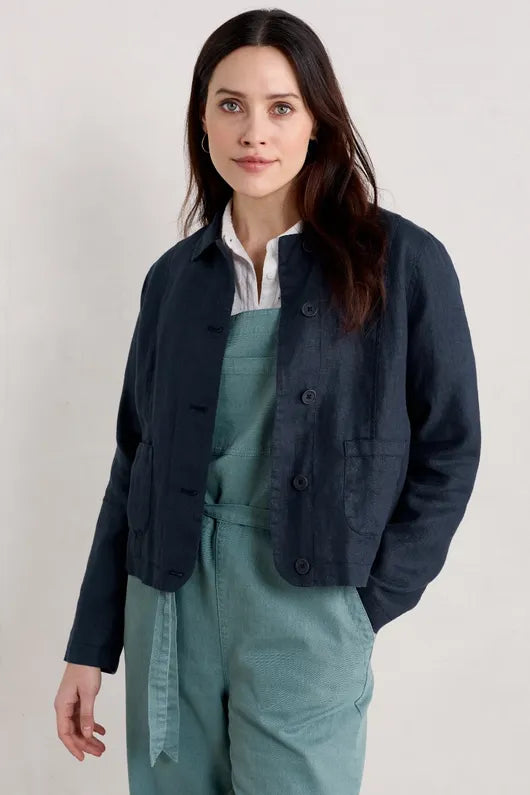 Seasalt Arame Jacket Maritime Seasalt Clothing Womens Jacket A classic garment-dyed linen jacket