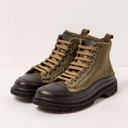 Art Company 1895 Nylon Forest-Black/Birmingham. Womens and Mens Art shoes with Shim: Standard last and Closure: Laces with Manufacturing: 360º stitching. Exterior material: Nylon and Insoles: Removable microfiber Colour: Forest-Black Material: Nylon / Insole: Removable Microfiber / Outsole: Softlight 
