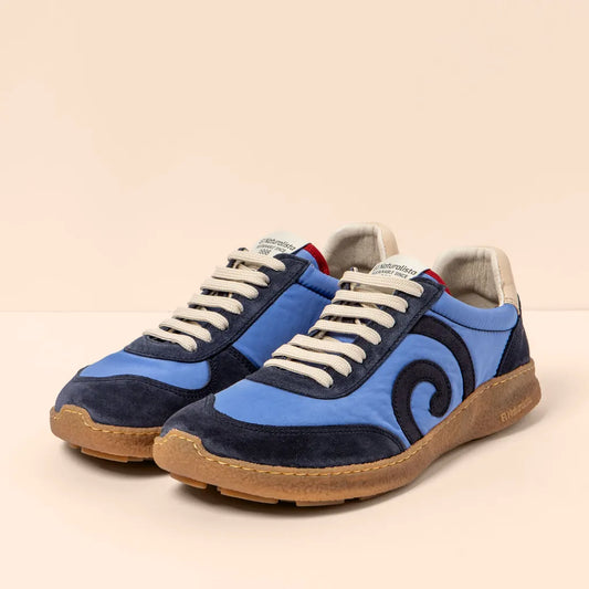 Art Company El Naturalista N5435A Multi Material Denim/Oroel Art Shoes Shim: Comfort last with Closure: Laces that has Manufacturing: 360º stitching