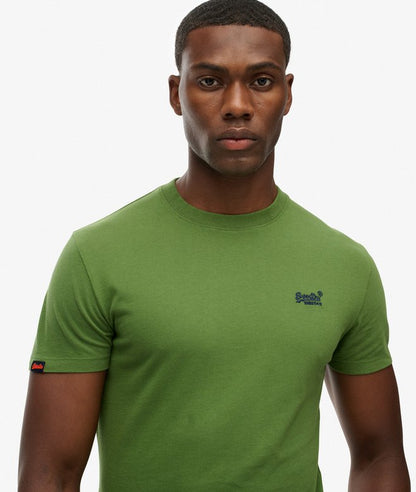 Superdry Organic Cotton Essential Logo T-Shirt Artichoke Green