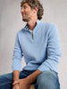 White Stuff Attadale Funnel Neck Long Sleeve Jumper Light Blue