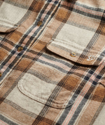 Superdry Lumberjack Check Flannel Shirt Beige/Cream Check
