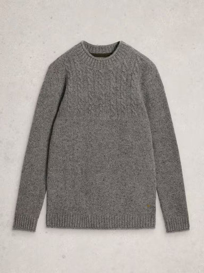 White Stuff Berkley Crew Neck Dark Grey