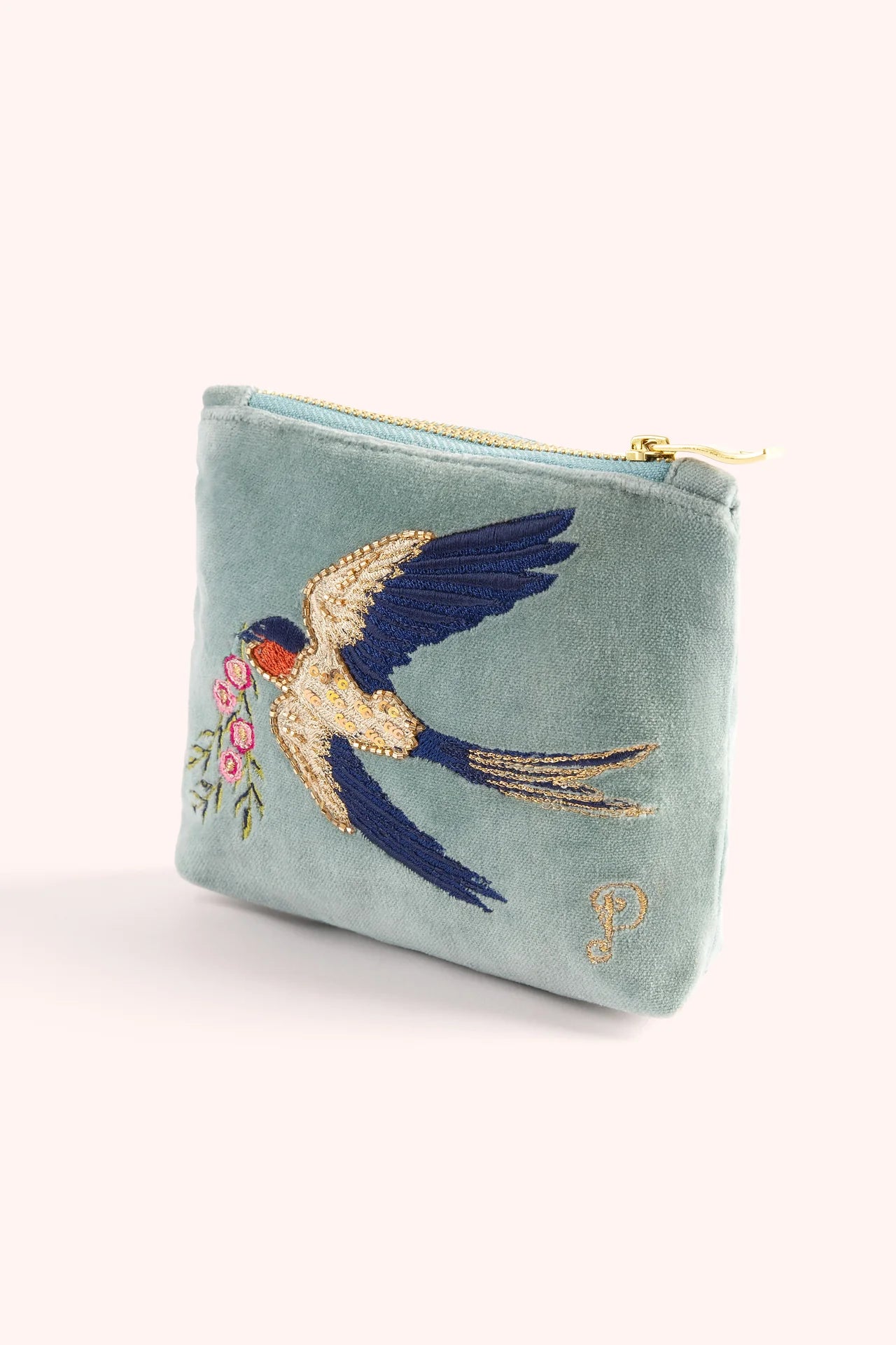 Powder Swooping Swallows Mini Pouch
