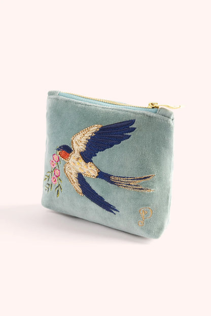 Powder Swooping Swallows Mini Pouch