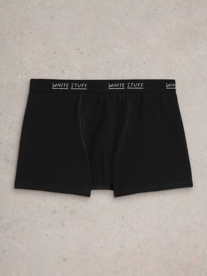 White Stuff Hove 2Pack Boxers Print Plain Black