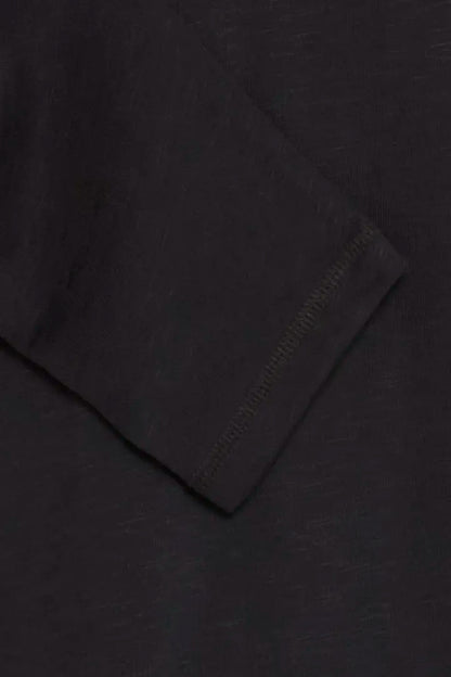 Blend Grandad Long Sleeve Top Black Beauty