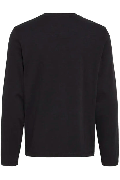 Blend Grandad Long Sleeve Top Black Beauty