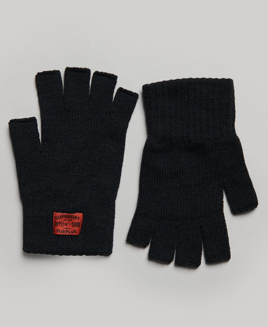 Superdry Gloves Superdry Clothing Superdry Workwear Knitted Gloves Black Workwear Knitted Gloves