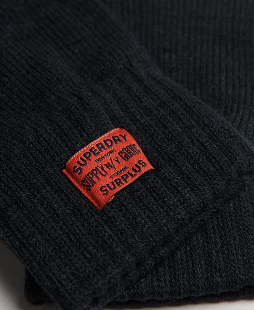 Superdry Workwear Knitted Gloves Black