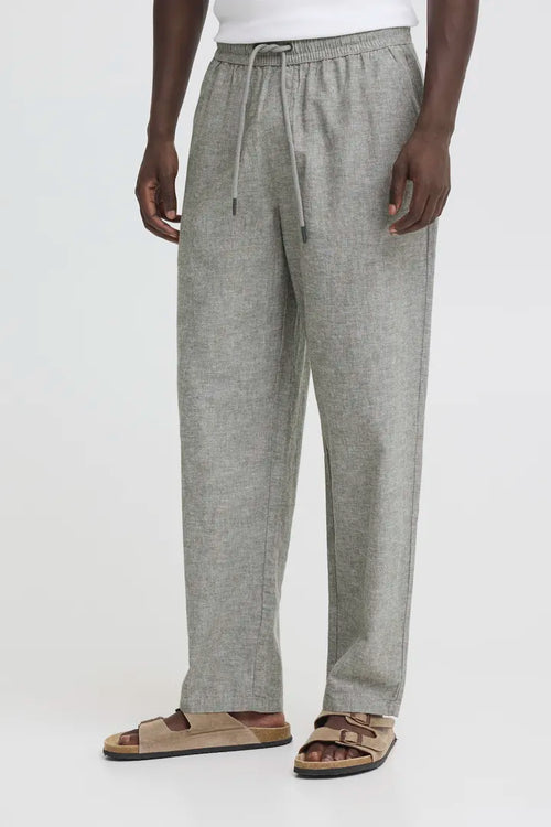 Blend Aban Linen Trousers Dusty Olive