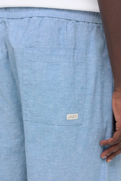 Blend Aban Linen Trousers Lichen Blue