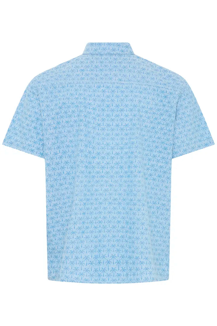 Blend Aban Short Sleeved Shirt Lichen Blue