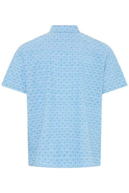 Blend Aban Short Sleeved Shirt Lichen Blue