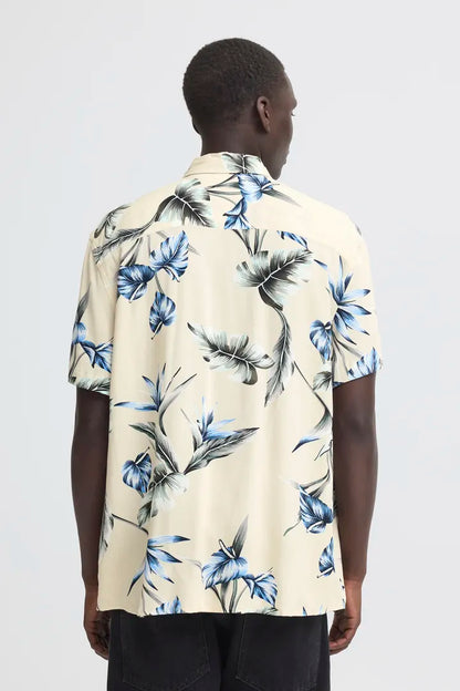 Blend Amelo Shirt Print Oyster Grey