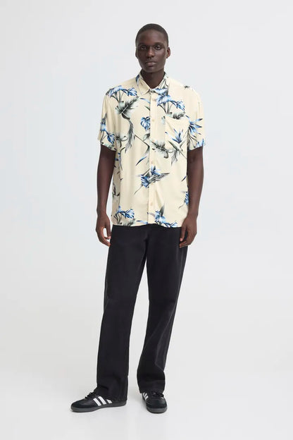 Blend Amelo Shirt Print Oyster Grey
