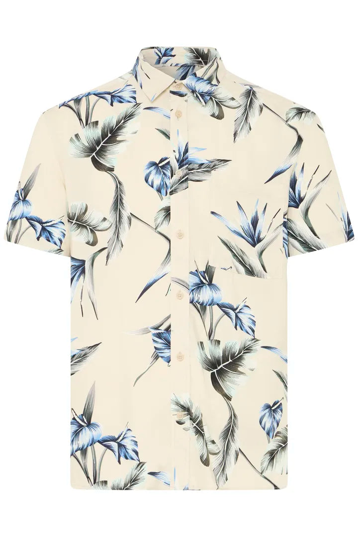 Blend Amelo Shirt Print Oyster Grey