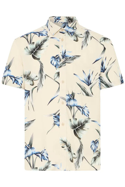 Blend Amelo Shirt Print Oyster Grey