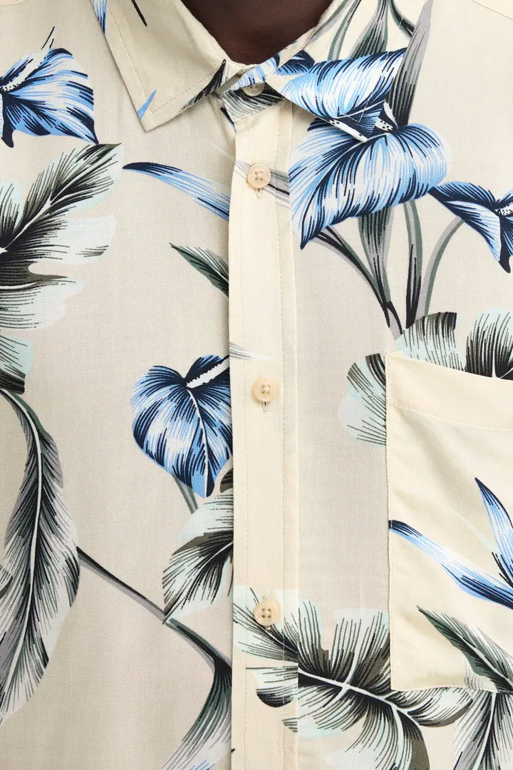Blend Amelo Shirt Print Oyster Grey