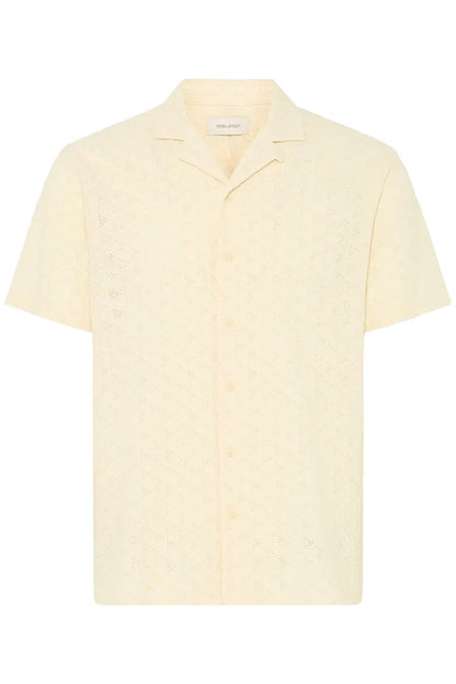 Blend Aulia Short Sleeved Shirt Bleached Sands