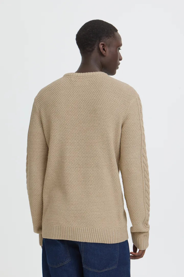 Blend Basim Crew Pullover Crockery Melang
