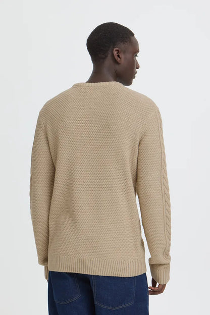 Blend Basim Crew Pullover Crockery Melang